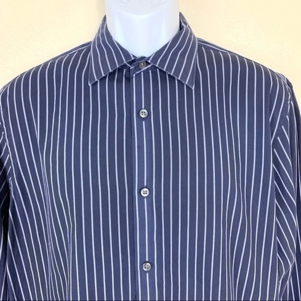 Banana Republic blue striped white size L Fitted